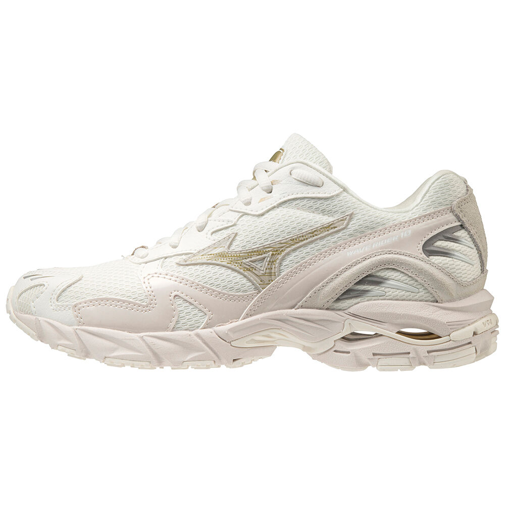 Mens Mizuno Wave Rider 10 Trainers White Philippines (HVTQSA148)